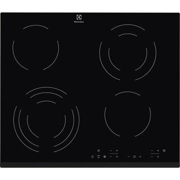 Electrolux EHF6343FOK kookplaat Zwart Ingebouwd 60 cm, Ophalen of Verzenden, Nieuw, Keramisch