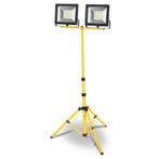 Dubbele LED schijnwerper met statief - IP65 - 2x 30W, Ophalen of Verzenden, Nieuw