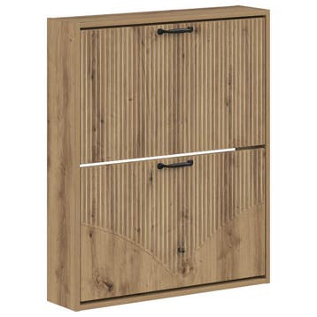 vidaXL Wandgemonteerde Schoenkast HOORN 71 x 17 x 86 cm, Verzenden, Nieuw