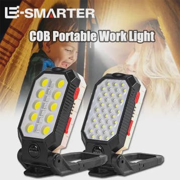 ESMARTER COB Werklamp - Draagbaar, USB Oplaadbaar, Noodverli, Fietsen en Brommers, Verzenden, Nieuw