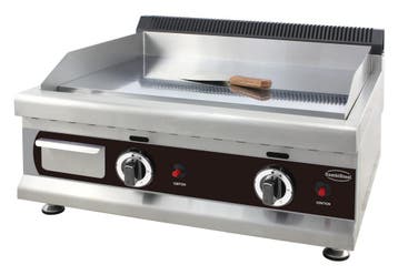 Combisteel Bakplaat | Gas | Chroom | 6kw | 650x575x365mm, Ophalen of Verzenden, Nieuw in verpakking