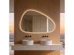 Veiling - Organische Led Spiegel 100x60 Cm 3 Led standen Ant, Nieuw