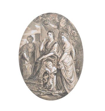 French school (XVIII) - Allegorie de la Justice Prudence