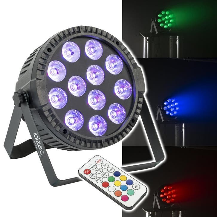 Ibiza Light Thinpar 12x6W RGBW Extra Platte Par Projector, Muziek en Instrumenten, Licht en Laser, Overige typen, Nieuw, Verzenden