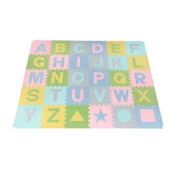 Speelmat alfabet/nummers 3 m²/ 30 tegels (30 x 30 x 1,2 cm), Kinderen en Baby's, Ophalen of Verzenden, Meer dan 50 stukjes, Nieuw