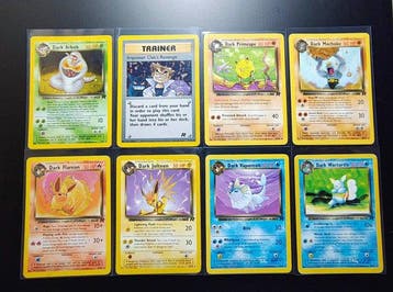 Pokémon - 8 Card - Dark Arbok Holo - Dark Vaporeon - Dark, Nieuw
