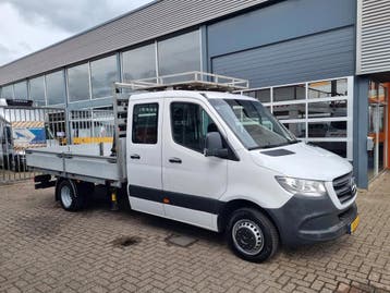 Zakelijke Lease |  Mercedes-Benz Sprinter 514 CDI DoKa Prits, Automaat, Gebruikt, Euro 6, Wit