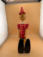 Figuur - Pinocchio Holzfigur - Hout, Schilderen