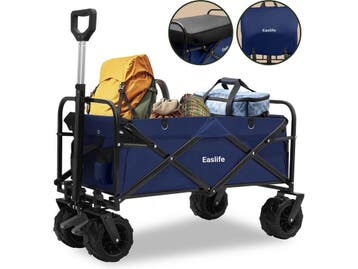EasLife Bolderkar - Opvouwbaar - Bolderwagen - Regenhoes -, Verzenden, Nieuw