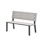 Garden Impressions Ellen parkbank donker grijs - light teak, Verzenden, Nieuw