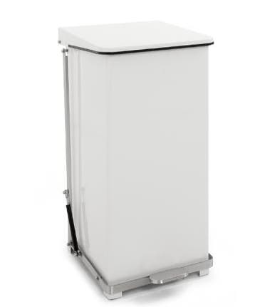 Pedaalemmer met scharnierdeksel 90L | 44x44x77(h)cm, Verzenden, Nieuw in verpakking
