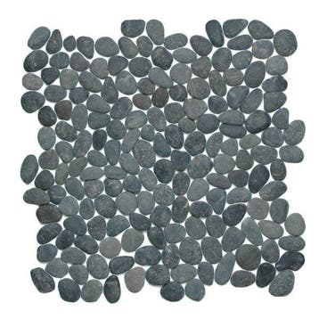 Wand & Vloer Mozaïek Tegels Factory Riviersteen Zwart - M.., Nieuw, Ophalen of Verzenden, 20 tot 40 cm, 10 m² of meer