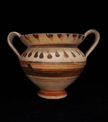 Oud-Grieks, Magna Graecia Keramiek Kantharos - 10.4 cm