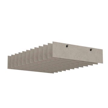 Akoestisch hangpaneel 240x171x28 cm PET-vilt, Nieuw in verpakking