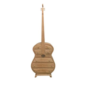 Basgitaar van teakhoutWoondecoratie, Ophalen of Verzenden, Nieuw