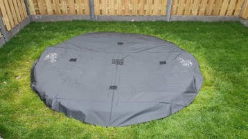 Trampoline Afdekhoes Flat To The Ground 244 cm Black, Kinderen en Baby's, Speelgoed | Buiten | Trampolines, Ophalen of Verzenden