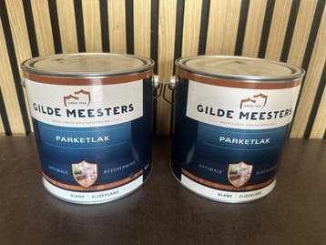 Veiling - 2x Gilde Meesters Parketlak – Blank Zijdeglans ?, Doe-het-zelf en Verbouw, Verf, Beits en Lak, Nieuw
