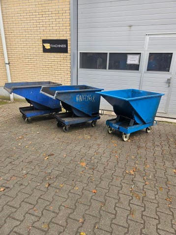 Kiepbak kantelbak spanenbak heftruck 300 liter, Zakelijke goederen, Voorzetapparatuur