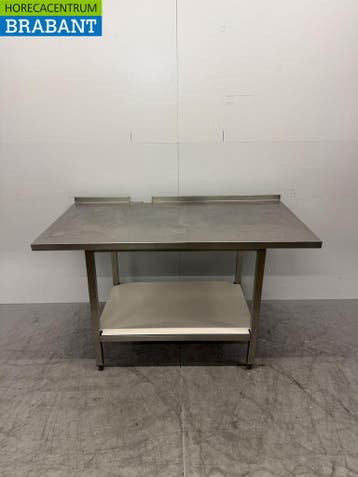 RVS Werktafel met onderschap 150 x 80 x 89 cm Horeca, Ophalen of Verzenden, Gebruikt