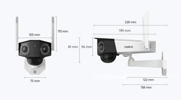 Reolink G750 LTE/4G BatteryCAMERA 4K/8Mp Panoview, Ophalen of Verzenden, Nieuw