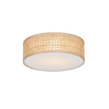 Oosterse plafondlamp rotan 30 cm - Tromma, Huis en Inrichting, Verzenden, Nieuw, Oosters