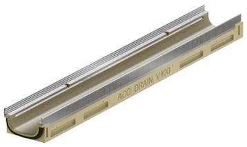 ACO Multiline Sealin HV100E gootelement H80 RVS rand L1000mm, Ophalen of Verzenden, Nieuw