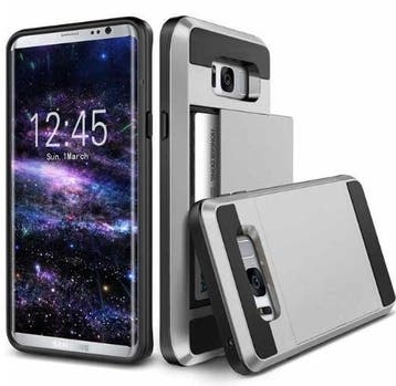 Galaxy S8 Slide Armor Hoesje Met Pashouder, Ophalen of Verzenden, Nieuw