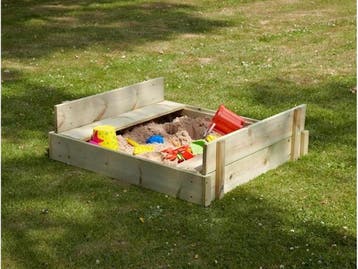 TP Play - Zandbak met deksel - 100 x 90 x 27 cm -, Verzenden, Nieuw
