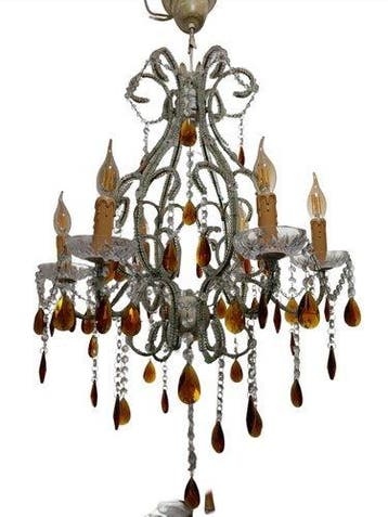 Plafondlamp - Muranoglas - Vintage kroonluchter