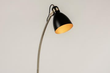 Rietveld Vloerlampen - Zwart, Grijs, Roodkoper, Goud - Metaa, Huis en Inrichting, Lampen | Vloerlampen, Verzenden, Nieuw