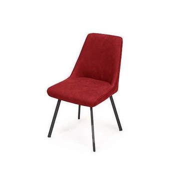 Eetkamerstoel Medemblik - eetkamerstoelen - Rood, Nieuw, Rood, Stof