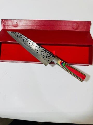 Keukenmes - Japanse Nakiri-mes (0159) - Handgesmeed staal,