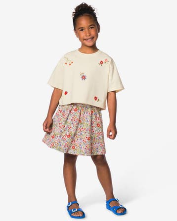 HEMA Kinderkledingset bloemen blauw, Verzenden, Nieuw
