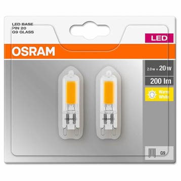 OP=OP 2 stuks Osram LED G9 2W 200lm 2700K Ø1.35x5cm Niet-.., Ophalen of Verzenden, Nieuw