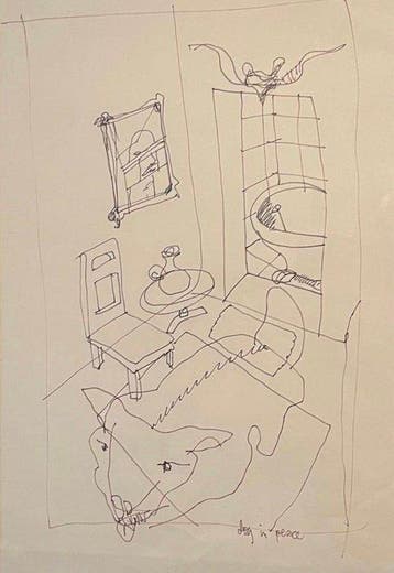 Herman Brood (1946-2001) - Dog in peace, Antiek en Kunst
