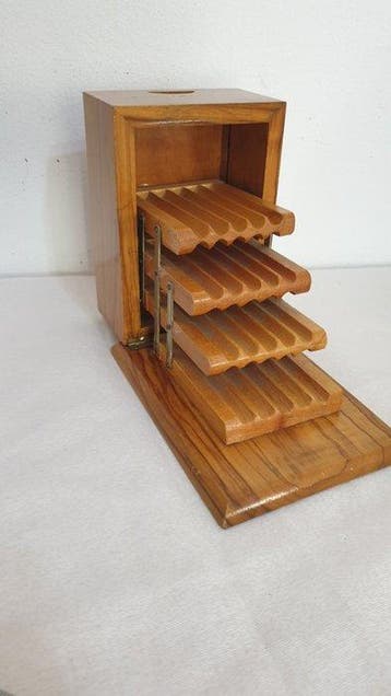 Zonder minimumprijs - Sigarettendoos - Hout - Houten, Verzamelen, Nieuw