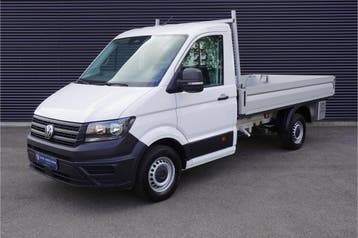 Volkswagen Crafter 163pk RWD Facelift Open laadbak 3500kg tr, Gebruikt, Volkswagen, Wit, Lease