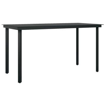 Design Terrastafel 140x70cm | 35% Korting | Koopje, Ophalen of Verzenden, Zo goed als nieuw, Rechthoekig, Metaal