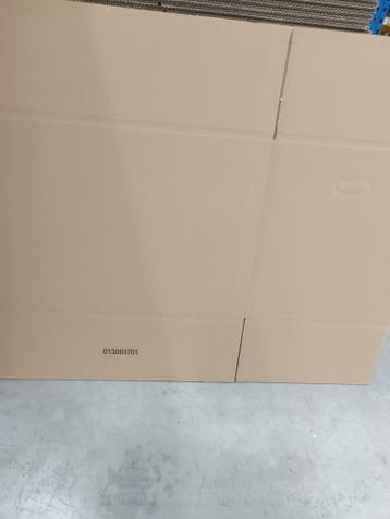 Vouwdoos 715x445x600 mm dubbelgolf karton bruin fefco 0201, Ophalen of Verzenden