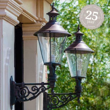 Scheveningen L bronzen Buitenverlichting 25 jaar garantie, Overige materialen, Minder dan 50 watt, Overige typen, Nieuw