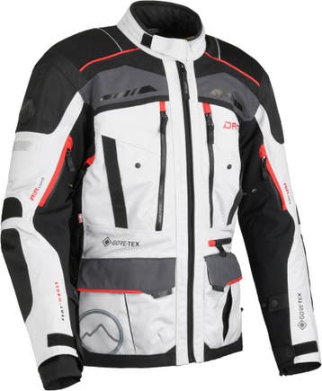 DANE Hornum Grijs Zwart Rode Waterdichte Textiele Motorjas, Nieuw met kaartje, Jas | textiel, DANE, Heren