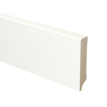 Budgetline MDF plint 90x18 V313 wit gegrond recht, Overige materialen, Verzenden, 50 tot 150 cm, Overige typen