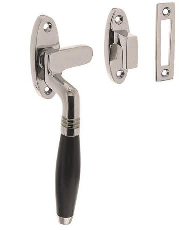 Intersteel raamsluiting Ton Model links nikkel/ebbenhout, Verzenden, Nieuw