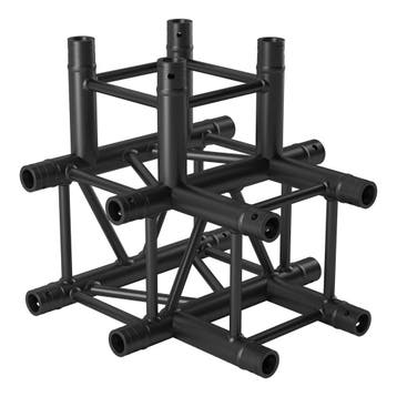 FORTEX FX34-T42 vierkant truss 4-weg T-stuk zwart, Verzenden, Nieuw