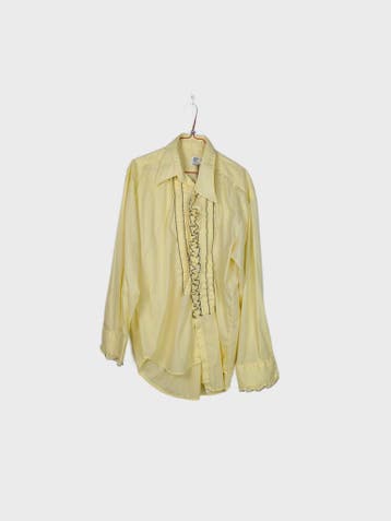 after Six Blouse Dames maat XL / L35 Geel Vintage, Kleding | Dames, Geel, Maat 46/48 (XL) of groter, Ophalen of Verzenden, Zo goed als nieuw