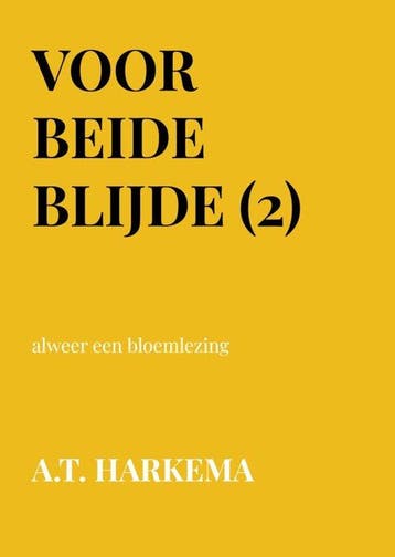 9789465318721 Voor beide blijde (2) A.T. Harkema, Verzenden, Nieuw, A.T. Harkema