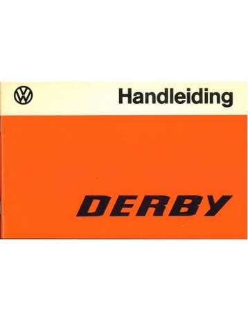 1977 VOLKSWAGEN DERBY INSTRUCTIEBOEKJE NEDERLANDS