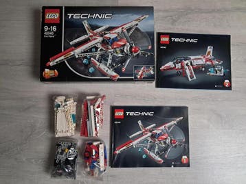 LEGO Technic Brandblus Vliegtuig 42040, Zo goed als nieuw, Complete set, Lego, Technic