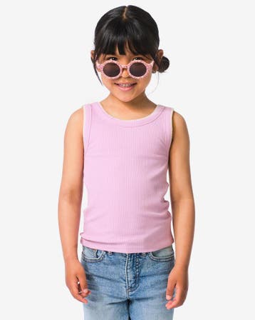 HEMA Kinder T-shirt rib lichtpaars, Verzenden, Nieuw