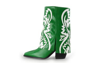 Azalea Wang Cowboy laarzen in maat 43 Groen, Kleding | Dames, Schoenen, Verzenden, Azalea Wang, Zo goed als nieuw, Groen